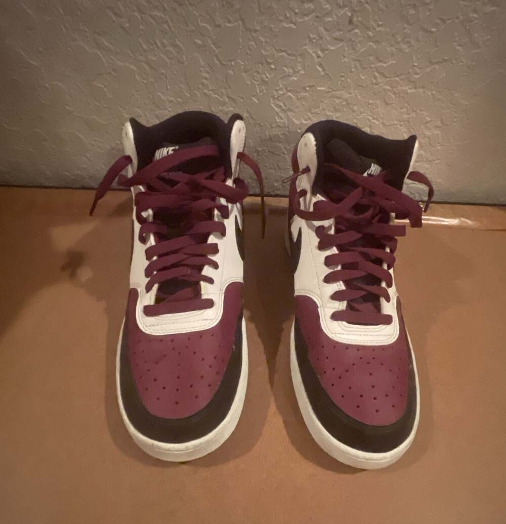 Nike Court Vision Mid Next Nature Dark Beetroot/Black/Sail Sneakers